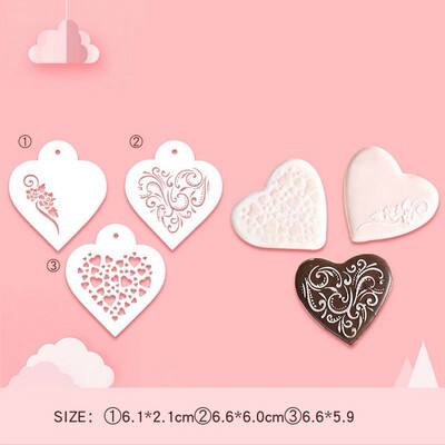Hearts Stencil Set/ 3 pieces 