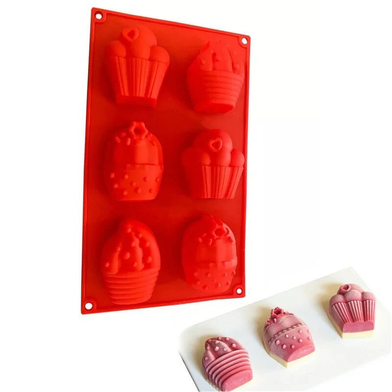3D Cupcake Shape Silicone Mold
