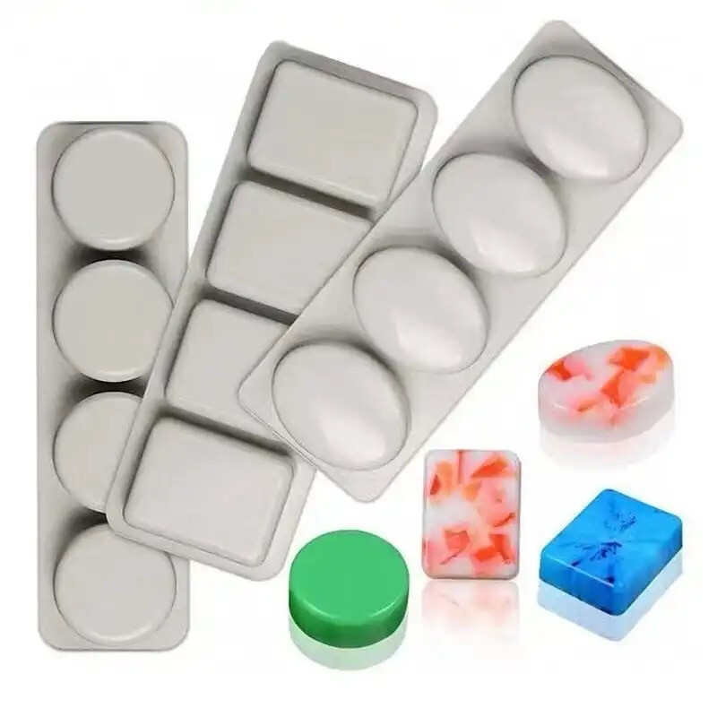3D Square/Oval/Round Soap Silicone Mold