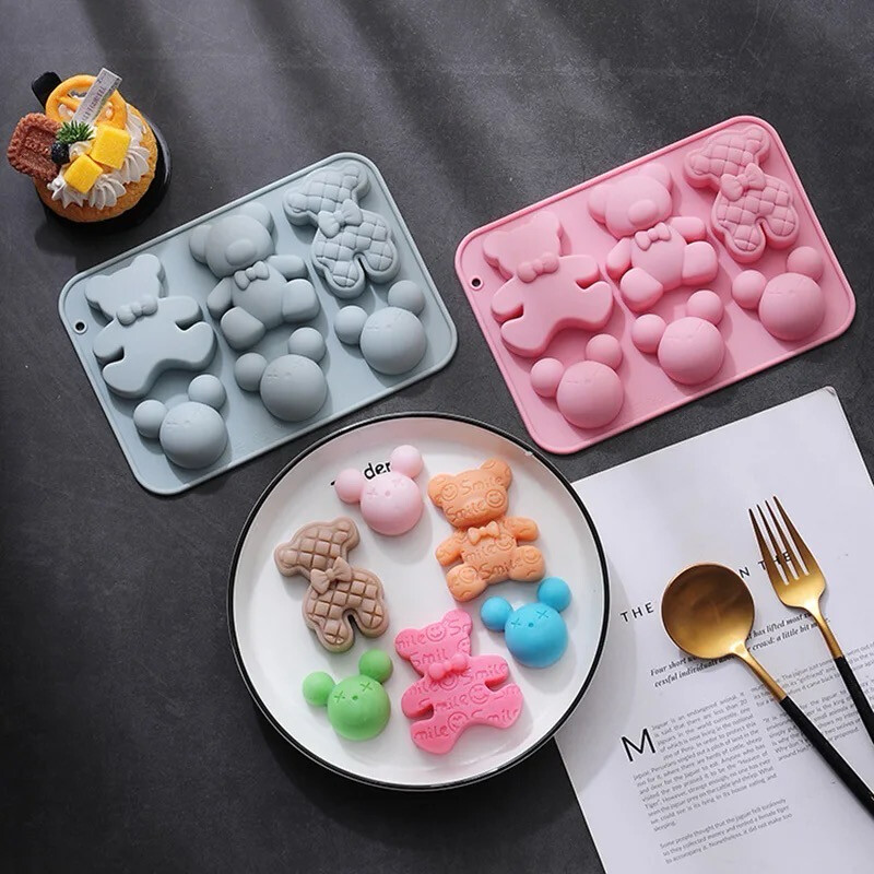  Bear And Mickey Silicone Mold 