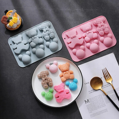  Bear And Mickey Silicone Mold 