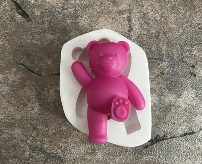 One Set Oval Frame Window silicone mold + Bear Silicone Mold