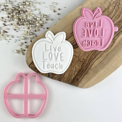 Teacher’s Day cookie cutter and stamp