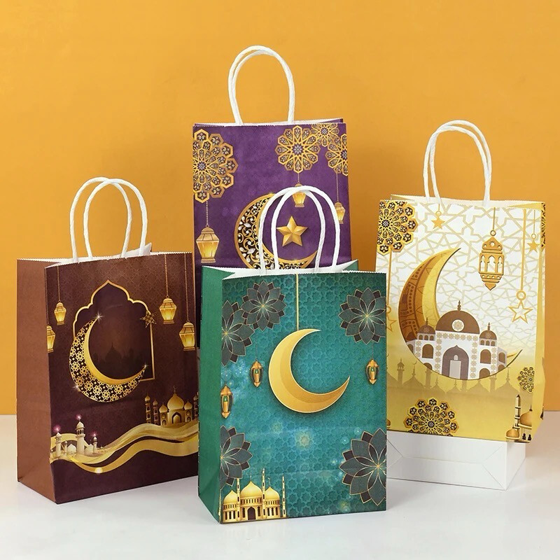 Ramadan &amp; Eid Paper Gift Bags Lot/ 6 Bags