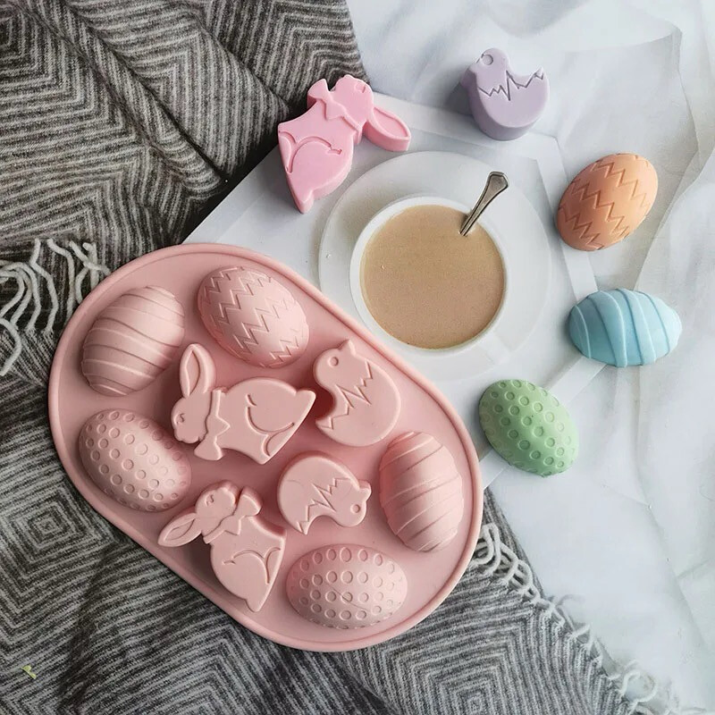 Easter Eggs and Rabbit Silicone Mold