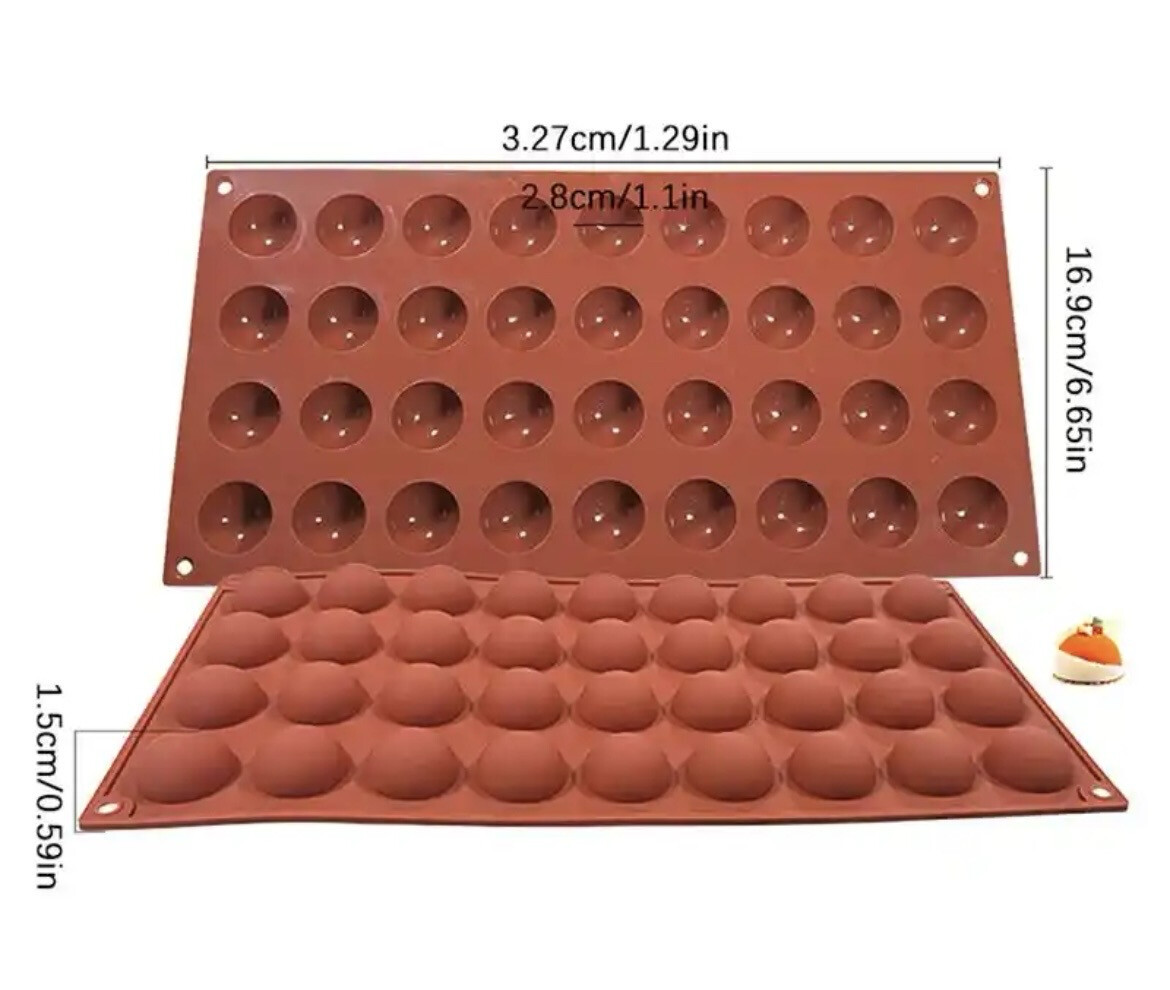 Semi Sphere 36 Holes Silicone Mold 