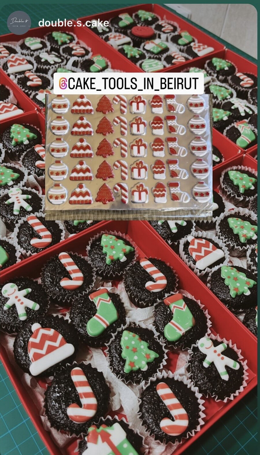 Christmas Chocolate Transfer Sheet
