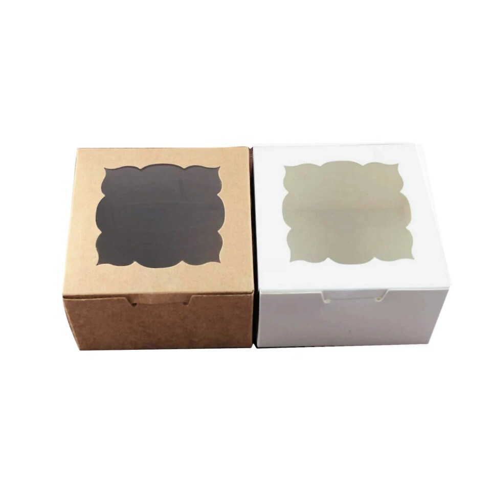 White Mini Window Cake Box ( Lot / 5 Piece)