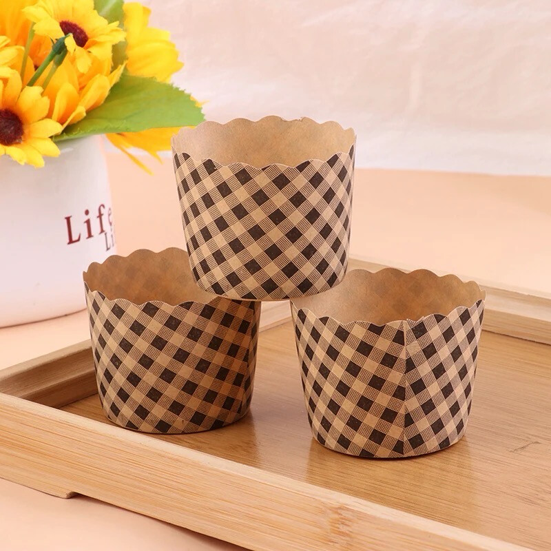 Kraft Paper Cupcake Lot/ 50 piece 