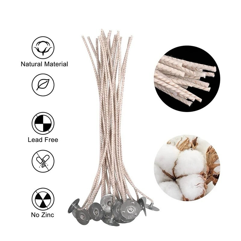 Candle Eco Wicks 20cm Lot/ 100 pieces 