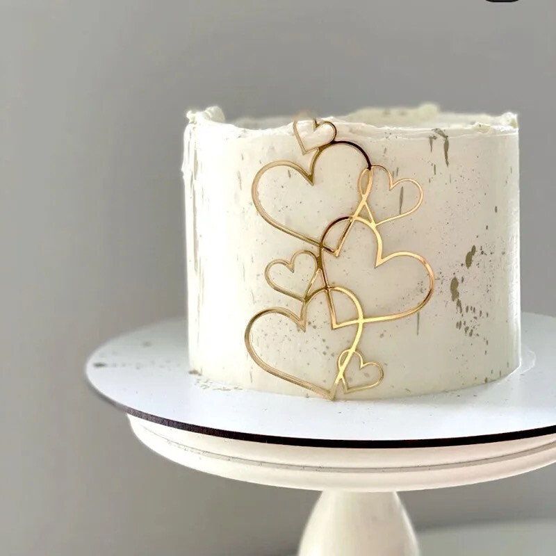 Hearts Cake topper 