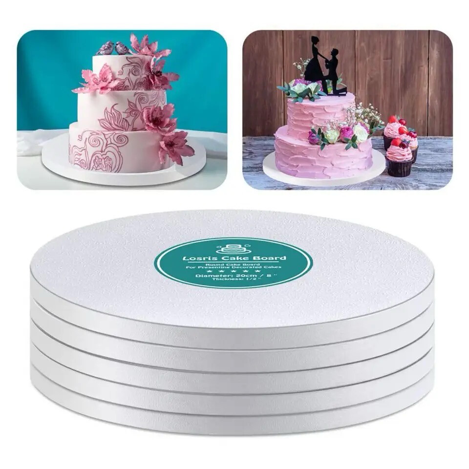 Corrugated Round Cake Board 20/25/30/35/40cm ( 1.2cm thickness )