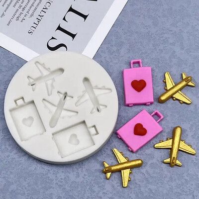 Airplane Suitcase Silicone Mold 