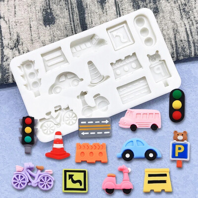 Traffic Lights, vehicle, Car Silicone Mold 