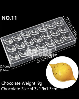 21 Cavity Bonbon Chocolate Polycarbonate Mold