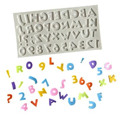 Alphabet &amp; Numbers Silicone Mold