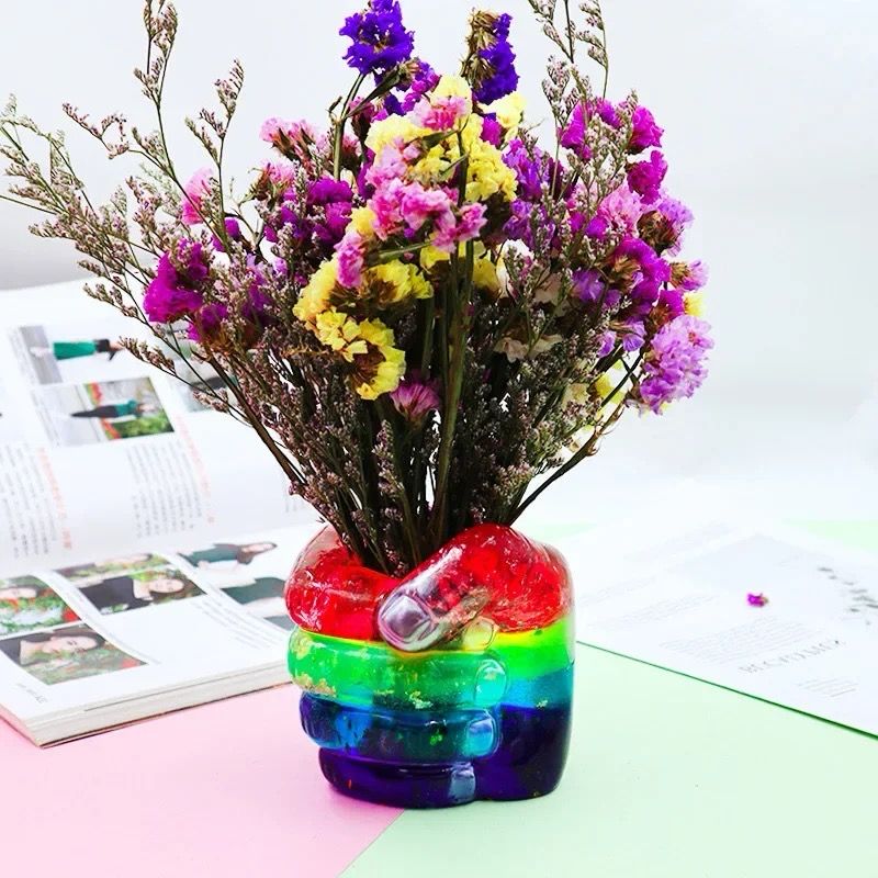 Hand Shape Vase Silicone Mold 