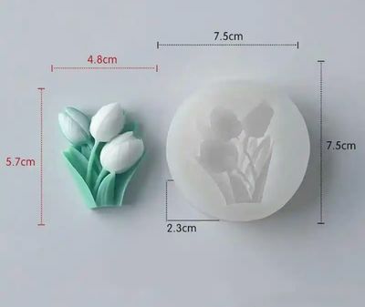 Rose Bouquet Flower Silicone Mold