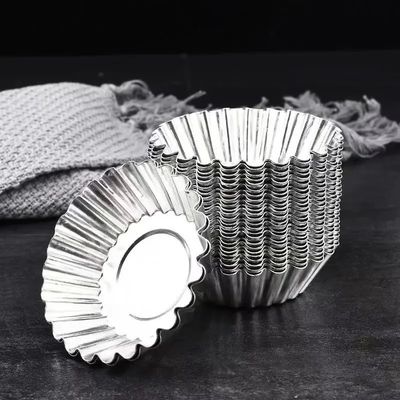 Aluminium Reusable Non Stick Tart Molds Lot/50 Pieces 