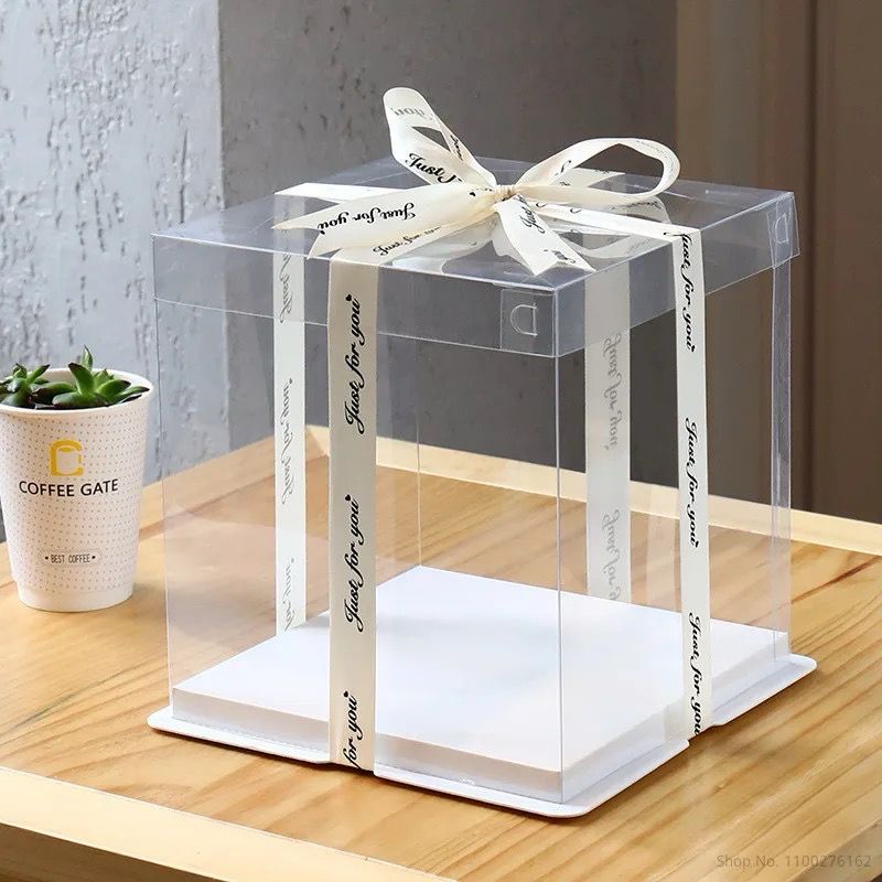 Transparent Cake Box ( 26*26*19cm ) 