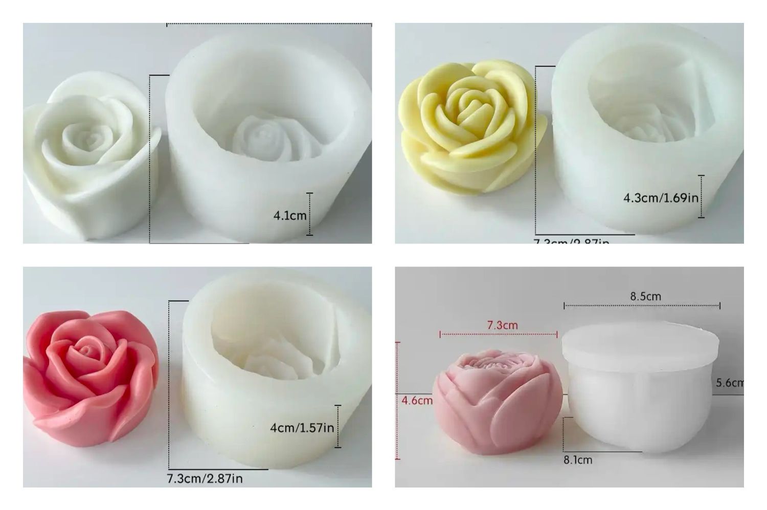 3D Flowers Silicone Molds 