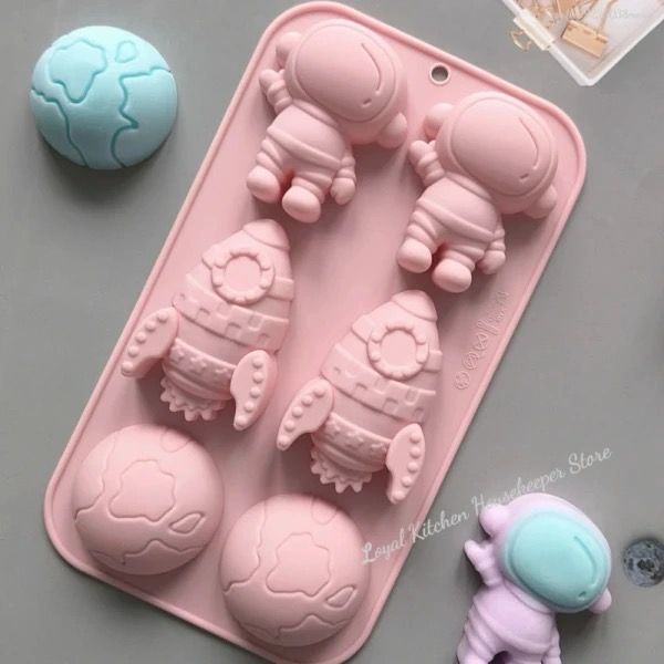 Astronaut and Space Silicone Mold 