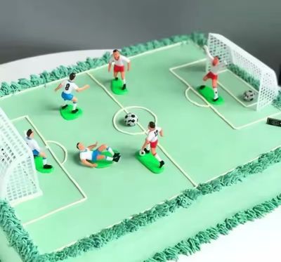 9 Piece Football Game Cake Topper 