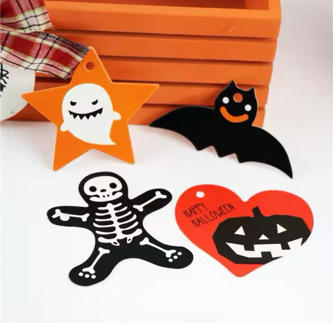Halloween kraft Paper Hanging Tags Lot/50 pieces