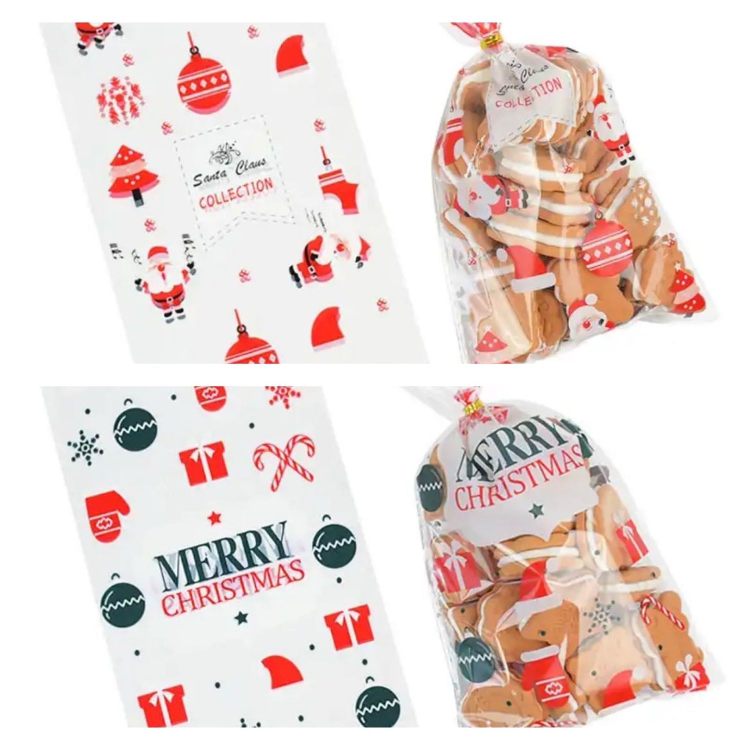 Christmas Cookies &amp; Candies Bag Lot/50 Pieces