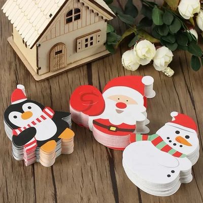 Christmas Lollipops Paper Cards Lot/50 pieces 