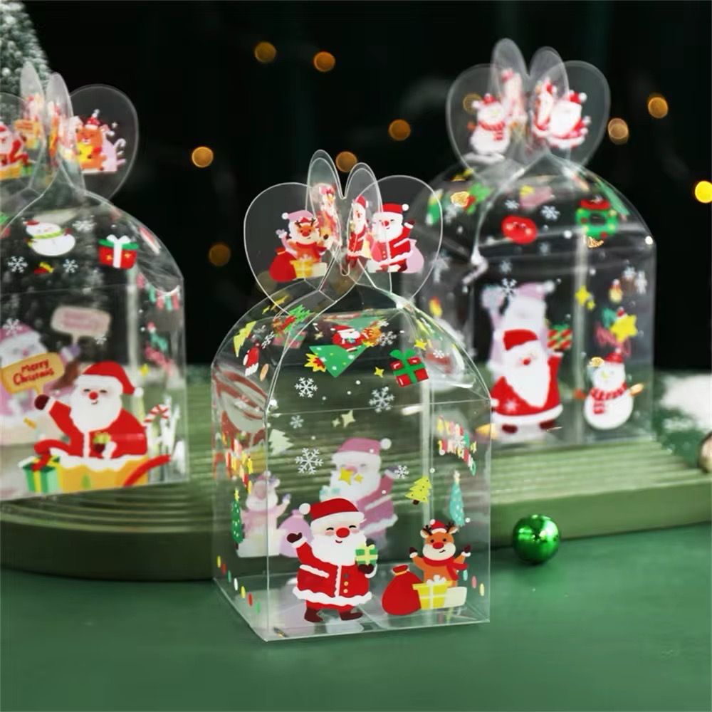 Transparent Christmas Gift Box Lot/ 5 pieces 