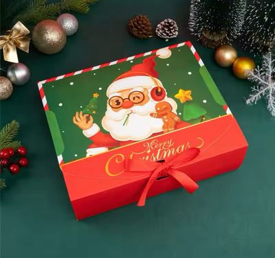 Christmas Gift Box ( Ribbon Included ) 