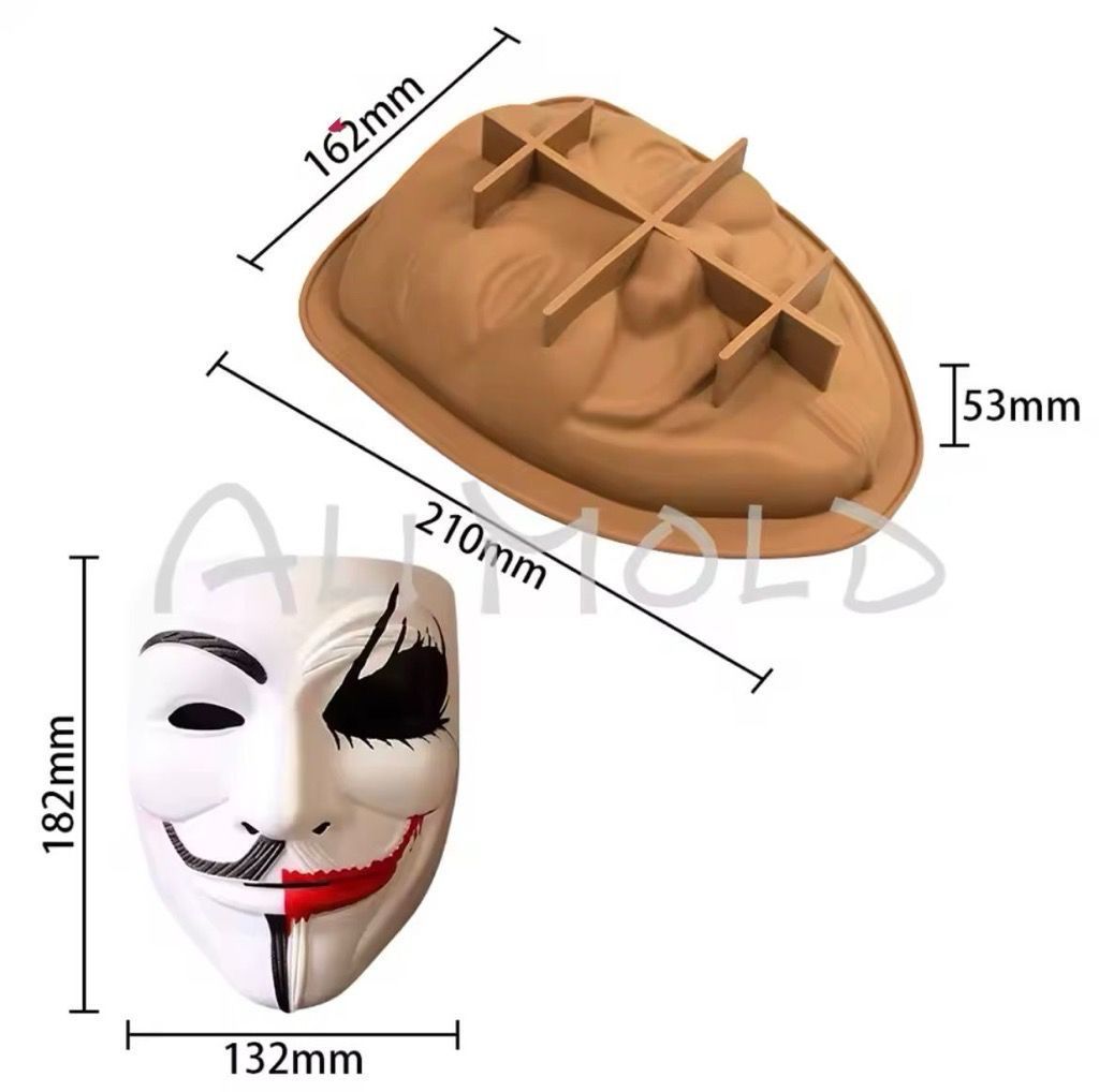 Halloween Face Silicone Mold 