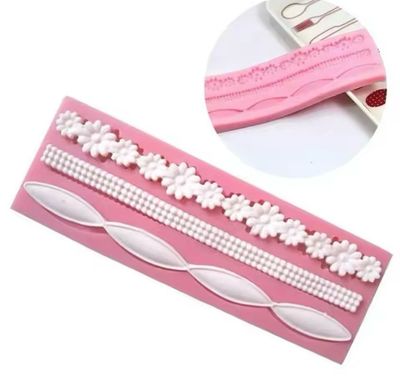 Long Braided Rope Shape Silicone Mold 