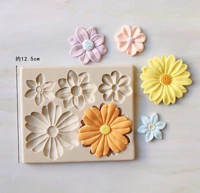 Daisy Flowers Silicone Mold