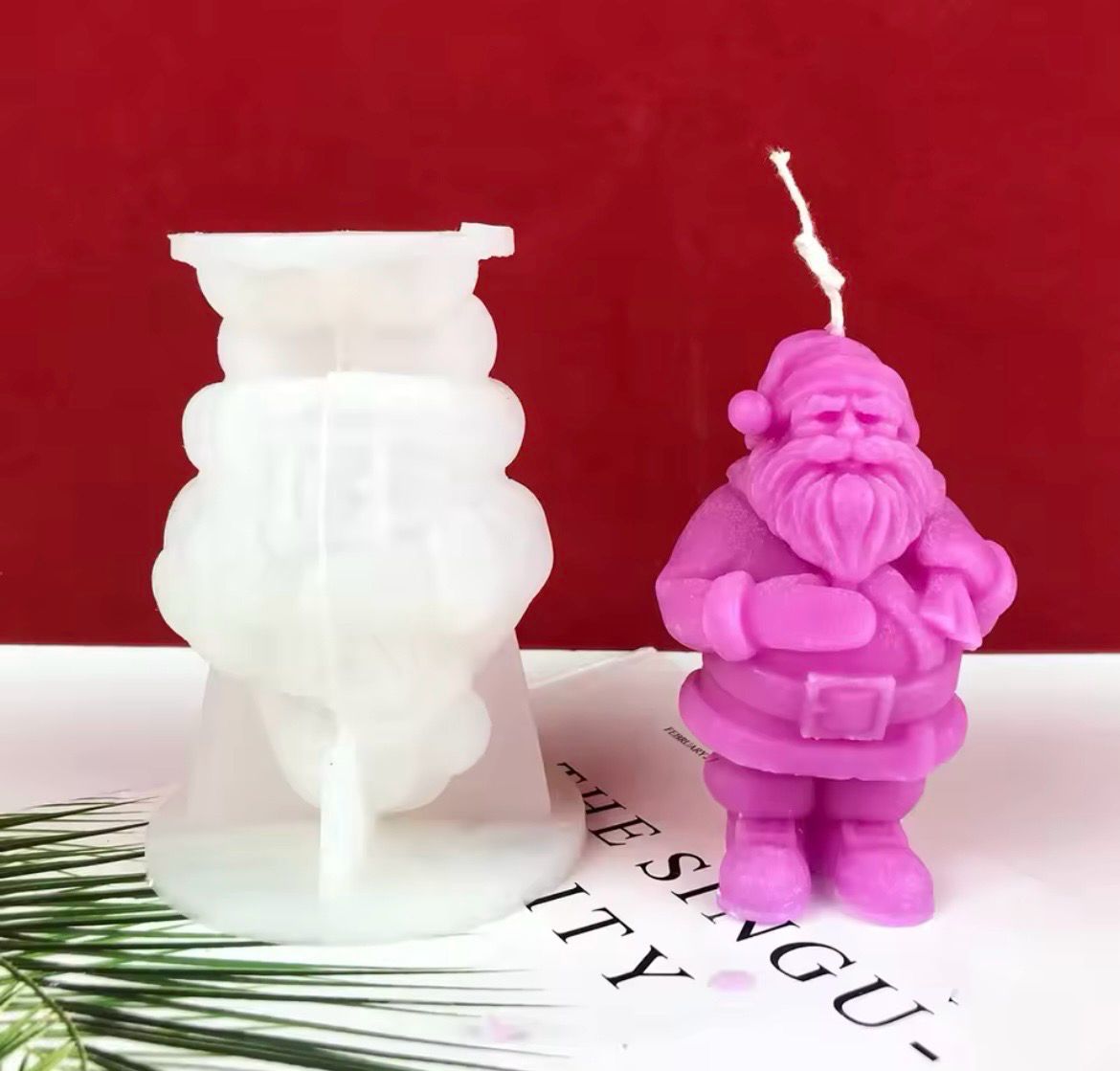 3D Christmas Santa Silicone Mold