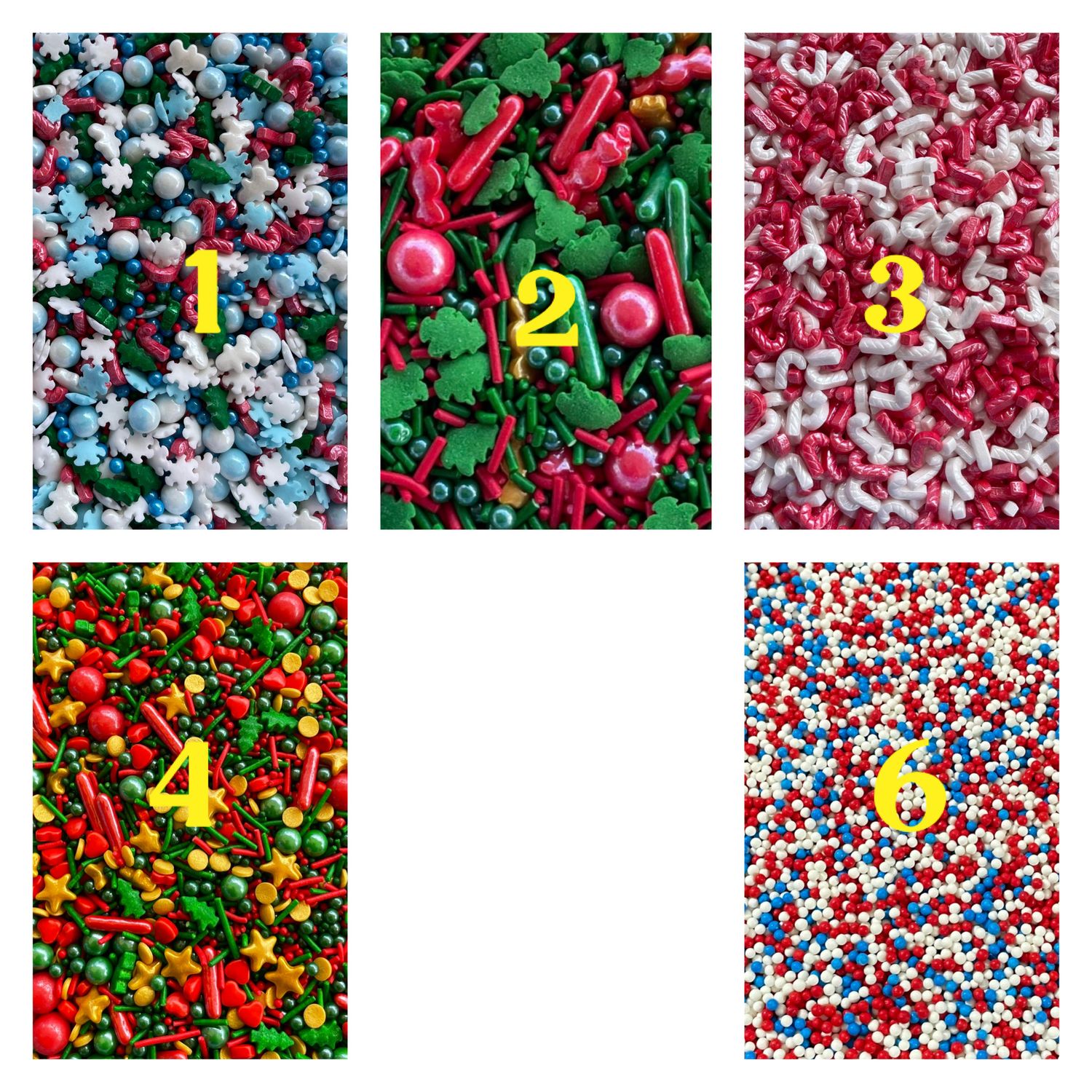 Christmas Mix Sprinkles Lot ( 100/g )