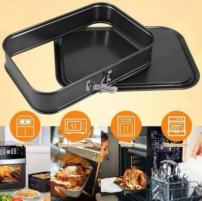 Carbon Steel Removable Base Rectangular Shape Non-Stick Cake Pan 