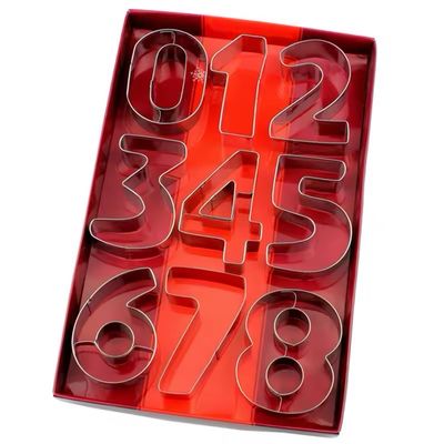Stainless Steel 0-9 Numbers Cookie Cutters 