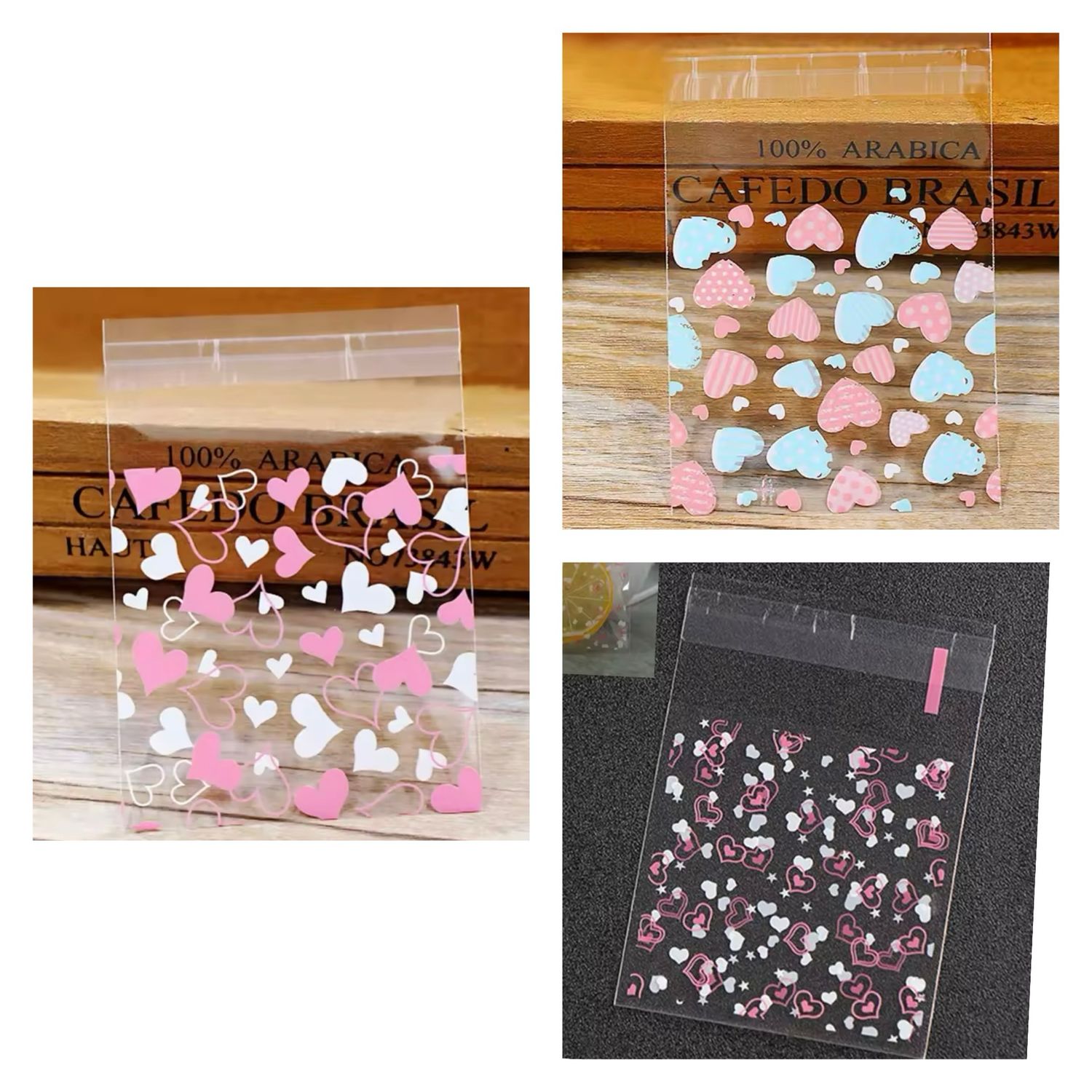 Valentine Cookie Bag 10*10+3cm Pack/ 100 Piece