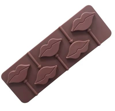 Valentine Lips Lolipop Silicone Mold