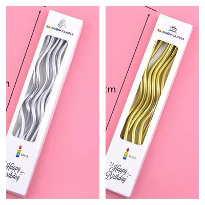 Pack 6/ Piece Curved Candles 