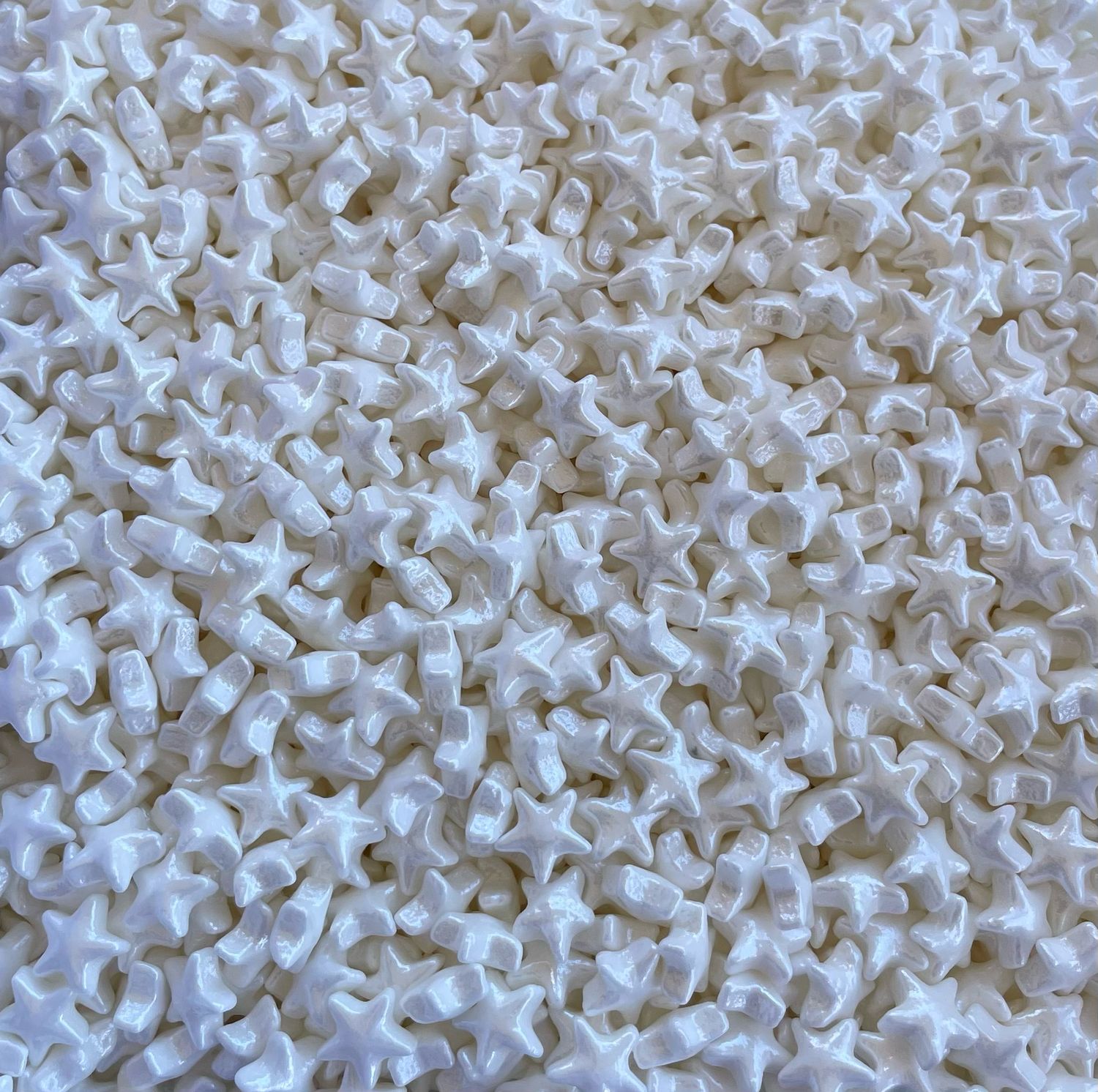 Edible White Stars Sprinkles ( 100/g )