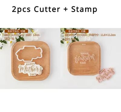 Happy Mother Cutter + Stamp 