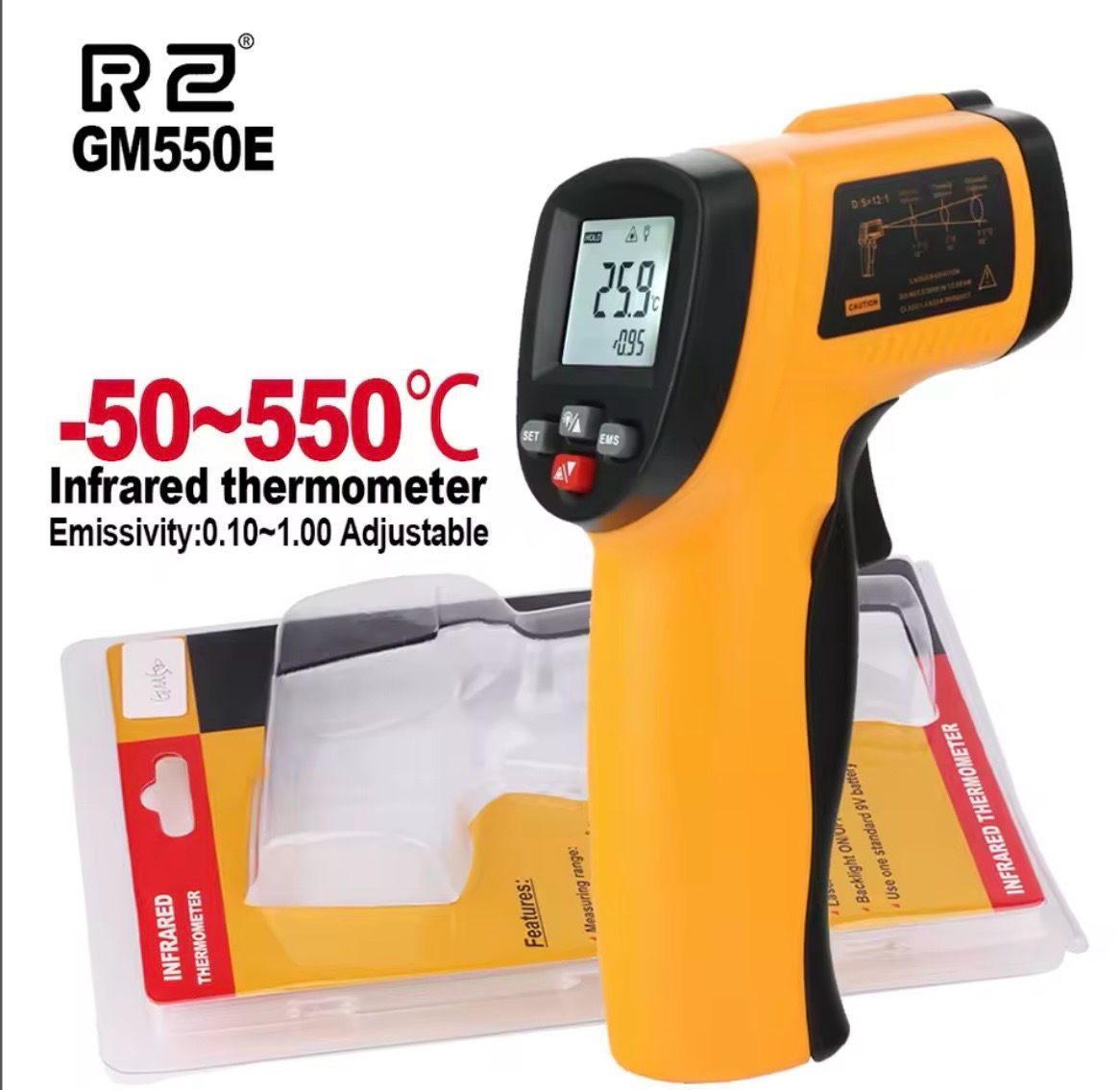 Non-Contact Infrared Thermometer GM550E