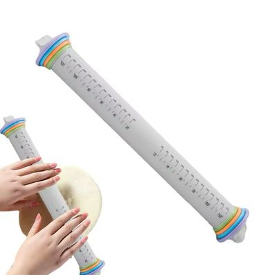 Rolling Pin With Adjustable Rings 