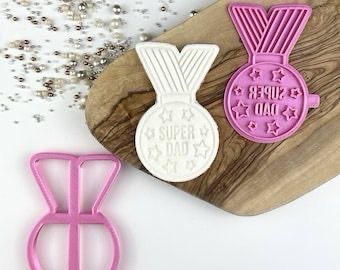 Father’s Day,Super Dad Cookie Cutter + Stamp