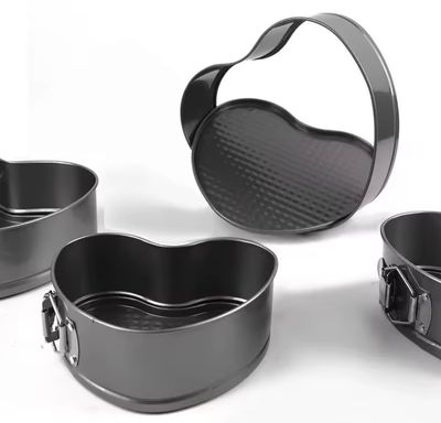 Non-Stick Heart Shape Cake Pans Set/ 3 Pieces 18/20/22cm 