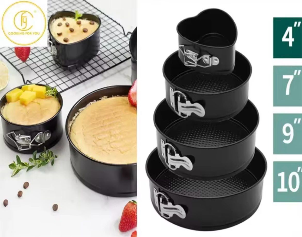 Round Cake Pan Set + Heart Pan