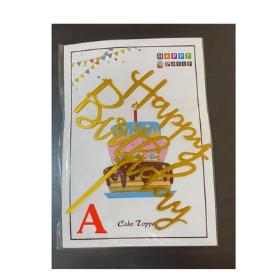 Happy Birthday Cake Topper Lot/ 10 pieces 